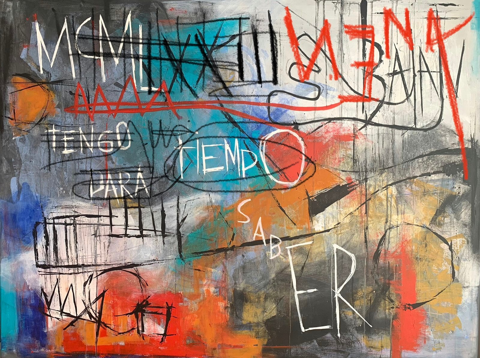 Bajan by Paola Lettieri. Acrylic on canvas, 120 × 80 cm.