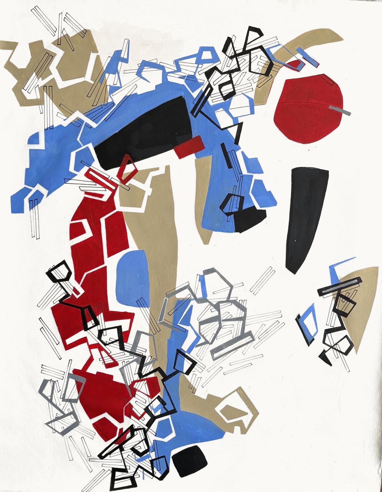 Dislocación 4 by Paola Lettieri. Acrylic on canvas.