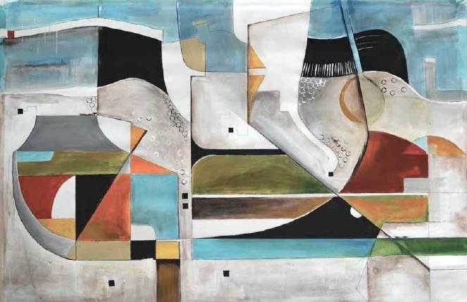 Estrasburgo 1 by Paola Lettieri. Acrylic on canvas, 120 × 80 cm.