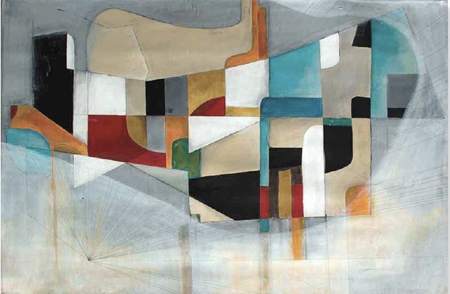 Estrasburgo 2 by Paola Lettieri. Acrylic on canvas, 120 × 80 cm.
