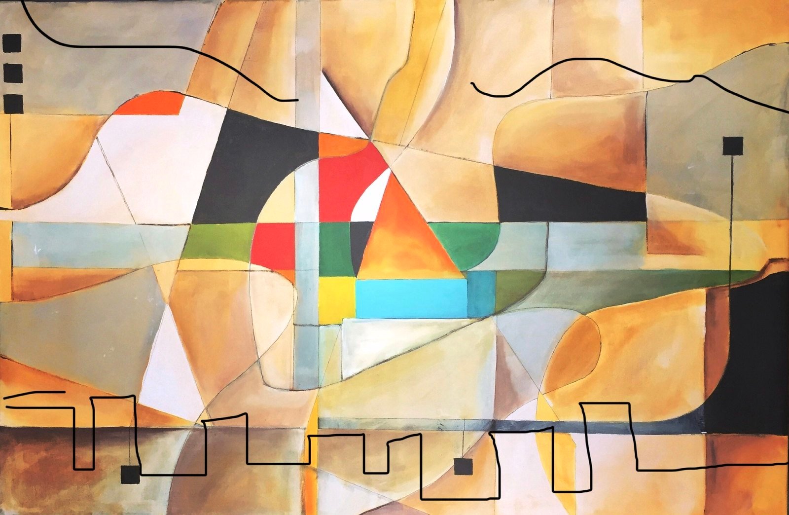 Estrasburgo 3 by Paola Lettieri. Acrylic on canvas, 120 × 80 cm.