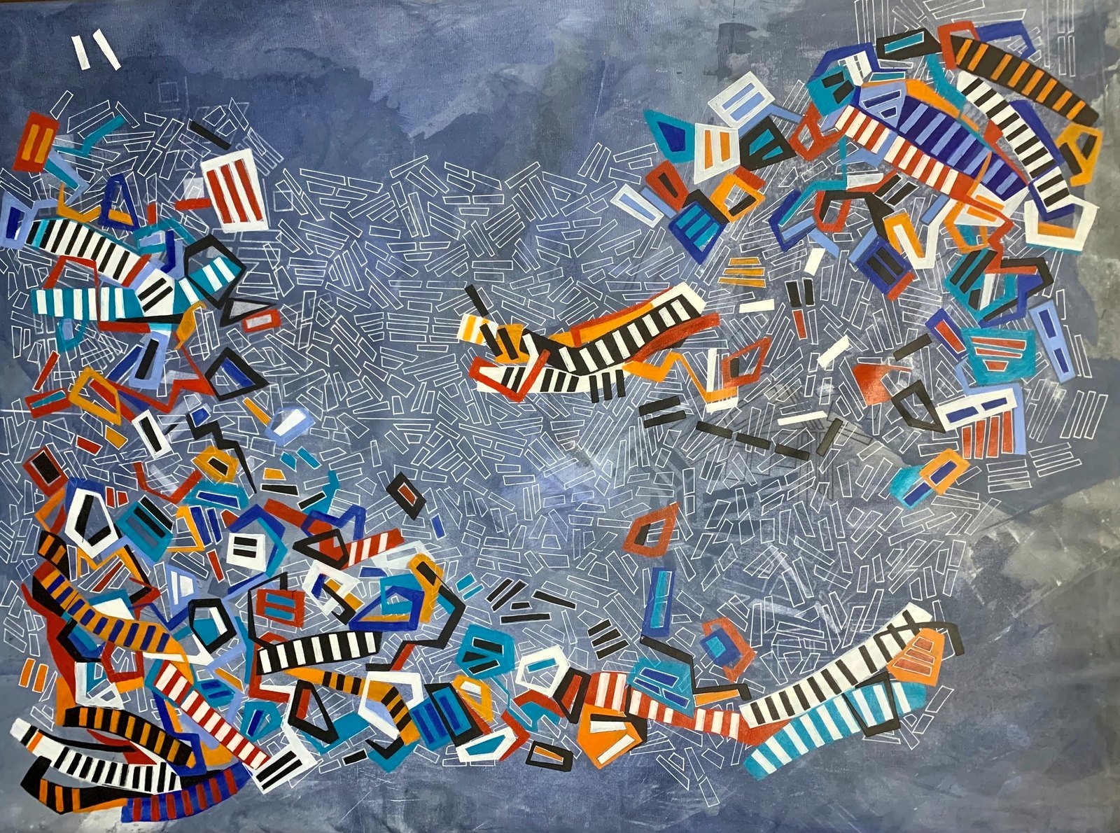 Fractal 5 by Paola Lettieri. Acrylic on canvas, 120 × 80 cm.