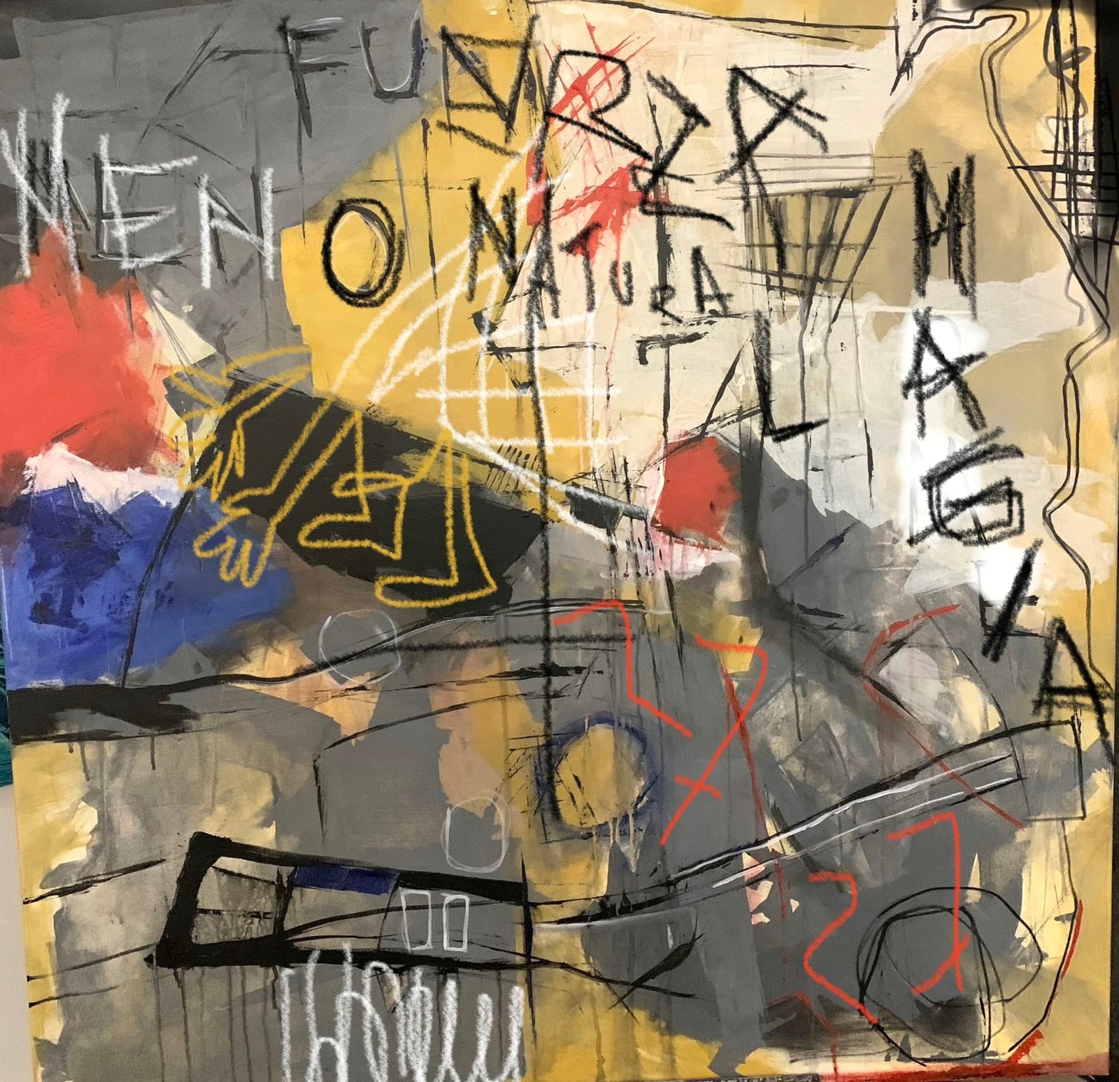 Fuerza Natural by Paola Lettieri. Acrylic on canvas, 110 × 110 cm.