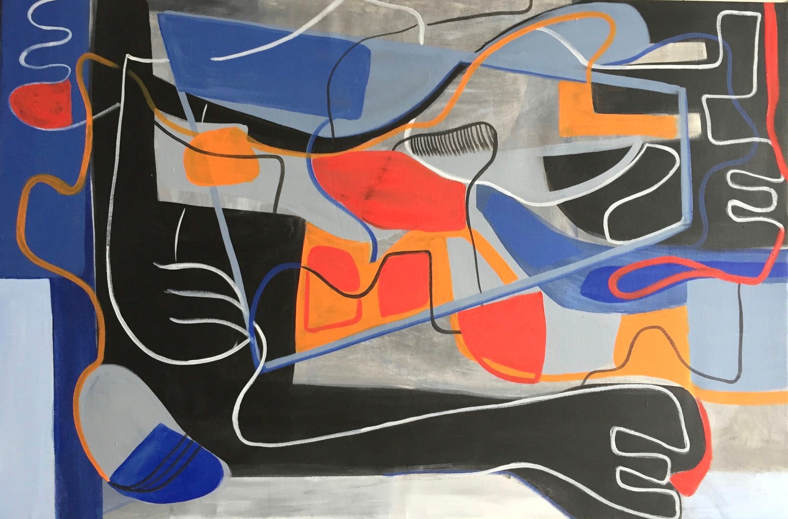 Infinito 1 by Paola Lettieri. Acrylic on canvas, 120 × 80 cm.