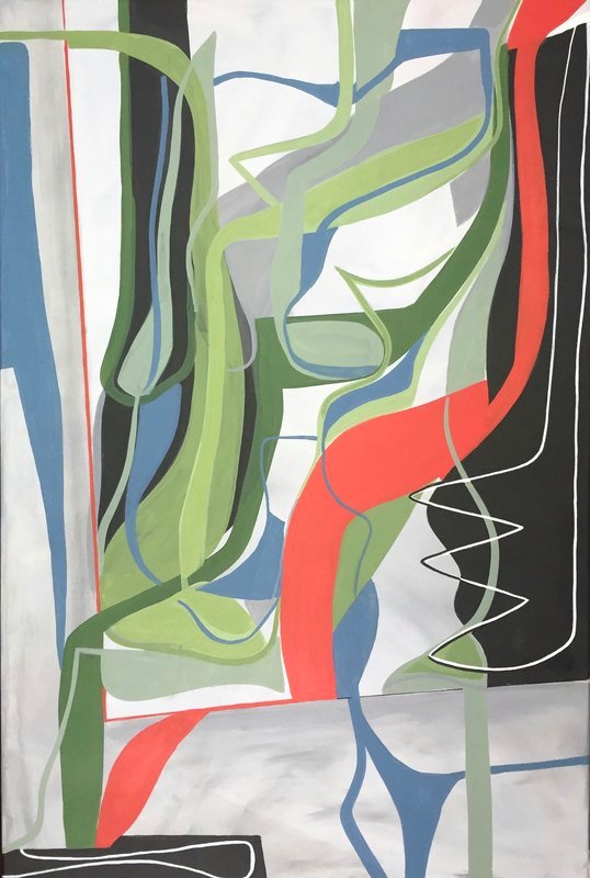 Infinito 2 by Paola Lettieri. Acrylic on canvas, 80 × 120 cm.