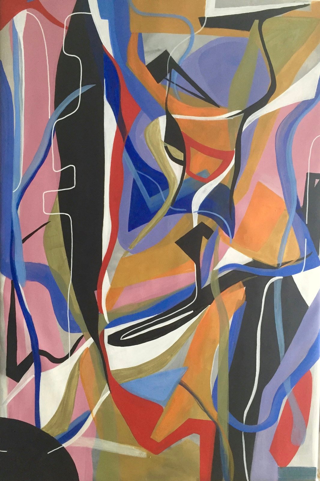 Infinito 8 by Paola Lettieri. Acrylic on canvas, 80 × 120 cm.