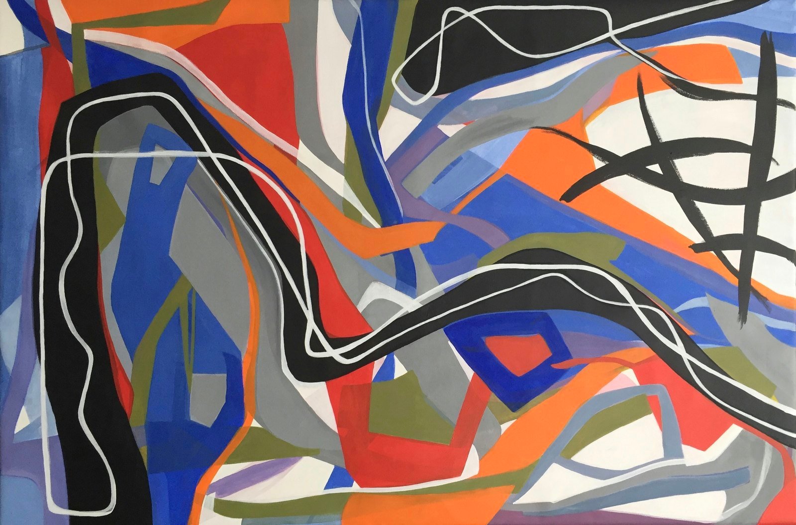 Infinito 9 by Paola Lettieri. Acrylic on canvas, 120 × 80 cm.