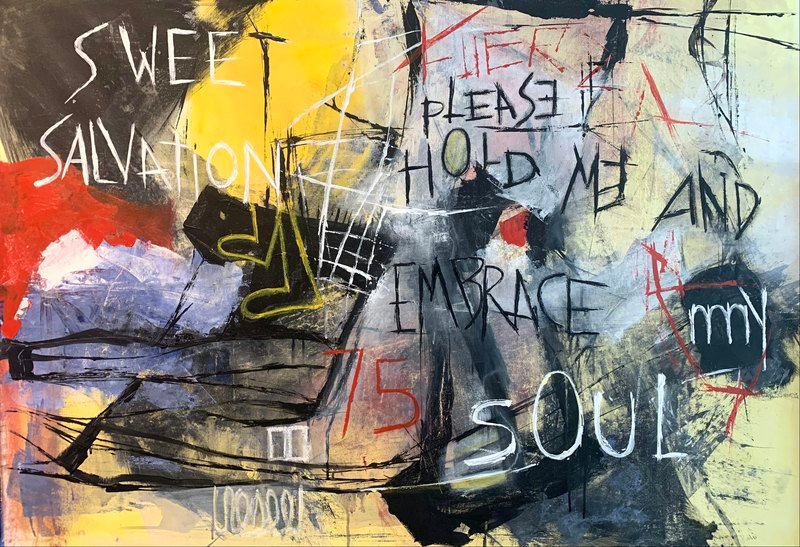 Sweet Salvation by Paola Lettieri. Acrylic on canvas, 120 × 80 cm.